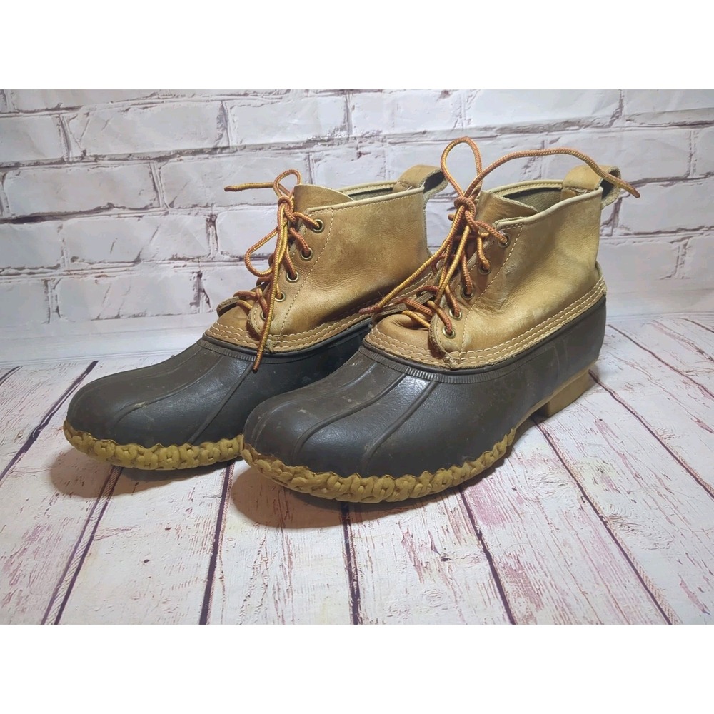 LL Bean Bean Boots Mens Size 11 6 Inch Waterproof Leather Duck Boots USA